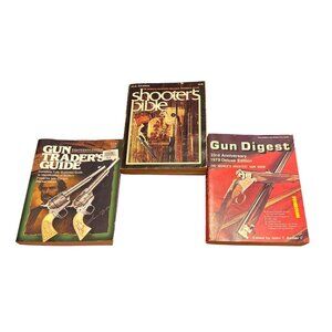 Lot Of 3 Vintage Gun Reference Books: Gun Traders Guide Shooters Bible Gun Diges